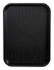 Fast Food Tray 16.125X12X0.75 IN Plastic Black Rectangle 1/Each