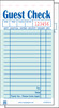 Guest Check Medium (MED) Paper Green 2-Part Booked Duplicate Carbon Interleav 10 Count/Pack 5 Packs/Case 50 Count/Case