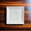 Plate 8 IN Porcelain White Square Dual Ovenable Dishwasher Safe 24/Case
