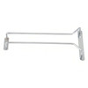 Single Channel Glass Hanger 10 IN Metal Wire Chrome Plated Chrome 1/Each