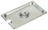 Cover For Steam Table Pan 1/4 Size 18/8 Stainless Steel Slotted Dishwasher Safe 1/Each