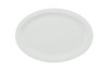 Platter 15.55X10.83X1.14 IN Melamine White Narrow Rim Dishwasher Safe 12/Case