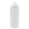 Squeeze Bottle 3.25X10.25 IN 32 OZ Plastic Clear Wide Mouth Empty 6/Pack