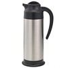 SteelVac™ Carafe 1 L Stainless Steel Plastic Brushed Stainless Black Vacuum Insulated Footed Base Dishwasher Safe 1/Each