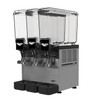 Beverage Dispenser Stainless Steel Polycarbonate Electric Refrigerated Three 2.11GAL Bowls & Agitator Circulation 1/Each