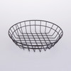 Basket 10X2 IN Iron Metal Wire Black Hand Wash 1/Each