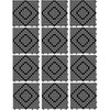 San Jamar Versa-Mat Bar Mat 12X12 IN PVC Black Square 12/Case