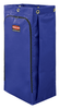 Cleaning Cart Bag 17.5X10 IN 34 GAL Blue Vinyl 4 Count/Case