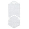 Tsunami Urinal Screen Cotton Blossom Clear EVA 15.5X6.5X0.875 IN 6/Case