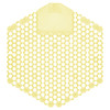 Wave 3D Urinal Screen Citrus Scent Yellow EVA 7X6.5X0.66 IN 10 Count/Pack 6 Packs/Case 60 Count/Case