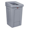 Slim Jim® 1-Stream Recycling Station 21.11X19.75X34.25 IN Gray Resin Starter Kit 1/Each