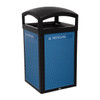 Mixed Recycling Decorative Panels 20.72X0.50X34.33 IN Blue Resin Large Capacity 1/Each
