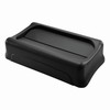 Slim Jim® Swing Lid 20.5X11.68X5 IN Black Rectangle Resin Slim 1/Each