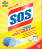S.O.S.® Soap Pad Steel Wool 10 Count/Pack 6 Packs/Case 60 Count/Case