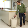 Trash Can 15X12X20 IN 10 GAL 40 QT Beige Resin 1/Each