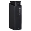 Sustain Landfill 1-Stream Trash Can 12.80X17.90X36.10 IN 15 GAL Black Metal Resin With Hinged Lid 1/Each