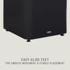Mixed Recycling 1-Stream Bin 16.80X17.90X36.10 IN 23 GAL Black Blue Metal Resin With Hinged Lid 1/Each