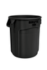 Brute® Trash Can 22.34X19.38X22.88 IN 20 GAL Black Resin Vented Without Lid 1/Each