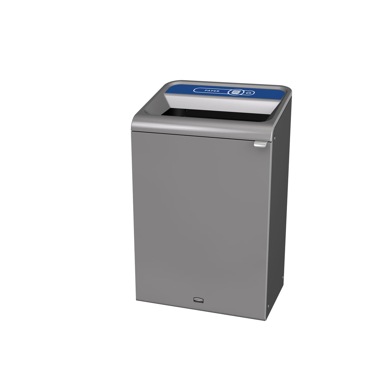 Configure™ Paper 1-Stream Trash Can 27.63X22.25X42.25 IN 33 GAL Gray Metal 1/Each
