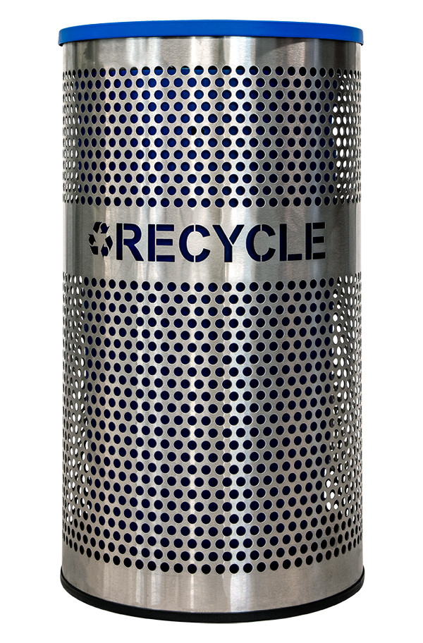 Venue Collection Recycling Bin Stainless Steel Indoor 1/Each
