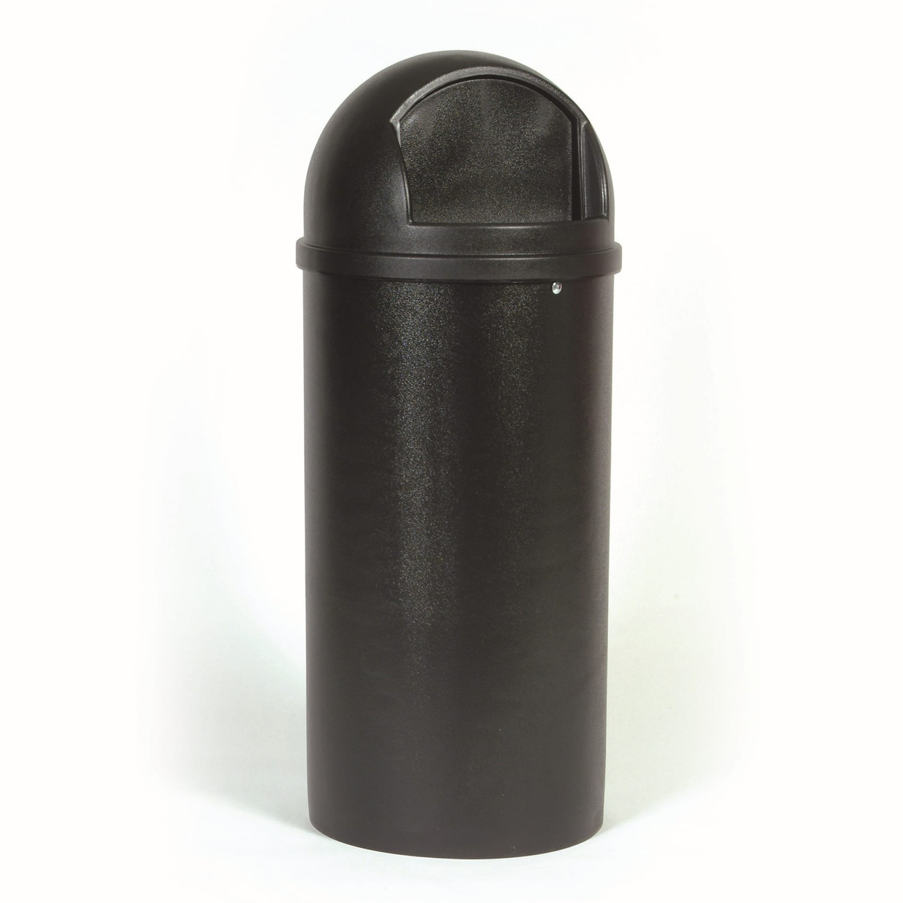 Marshal® Classic Landfill 1-Stream Trash Can 18X18X41 IN 25 GAL Black Resin 1/Each