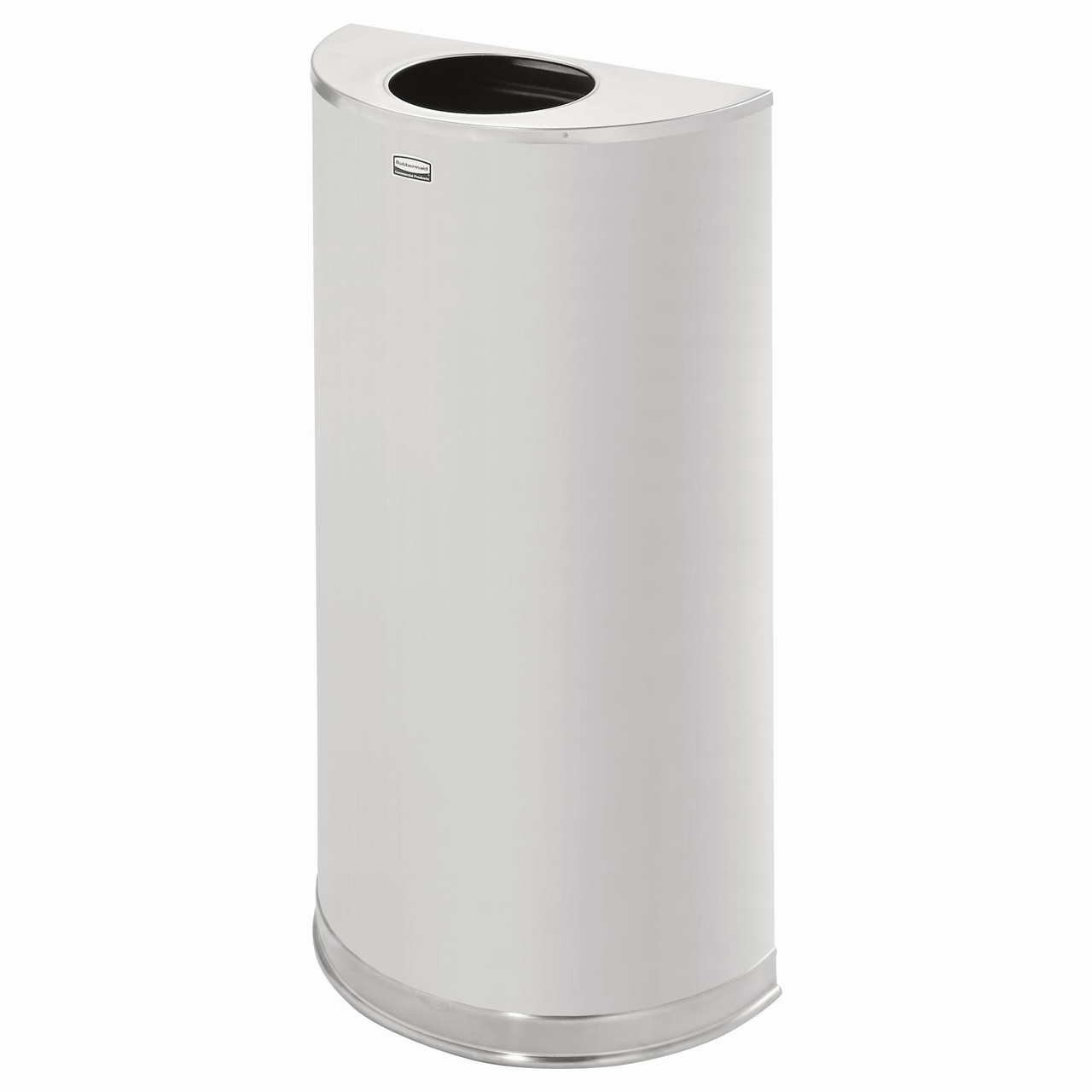 Landfill 1-Stream Can & Lid 9X18.00X32.00 IN 12 GAL Stainless Steel With Open Lid Open Top Non-Perforated 1/Each