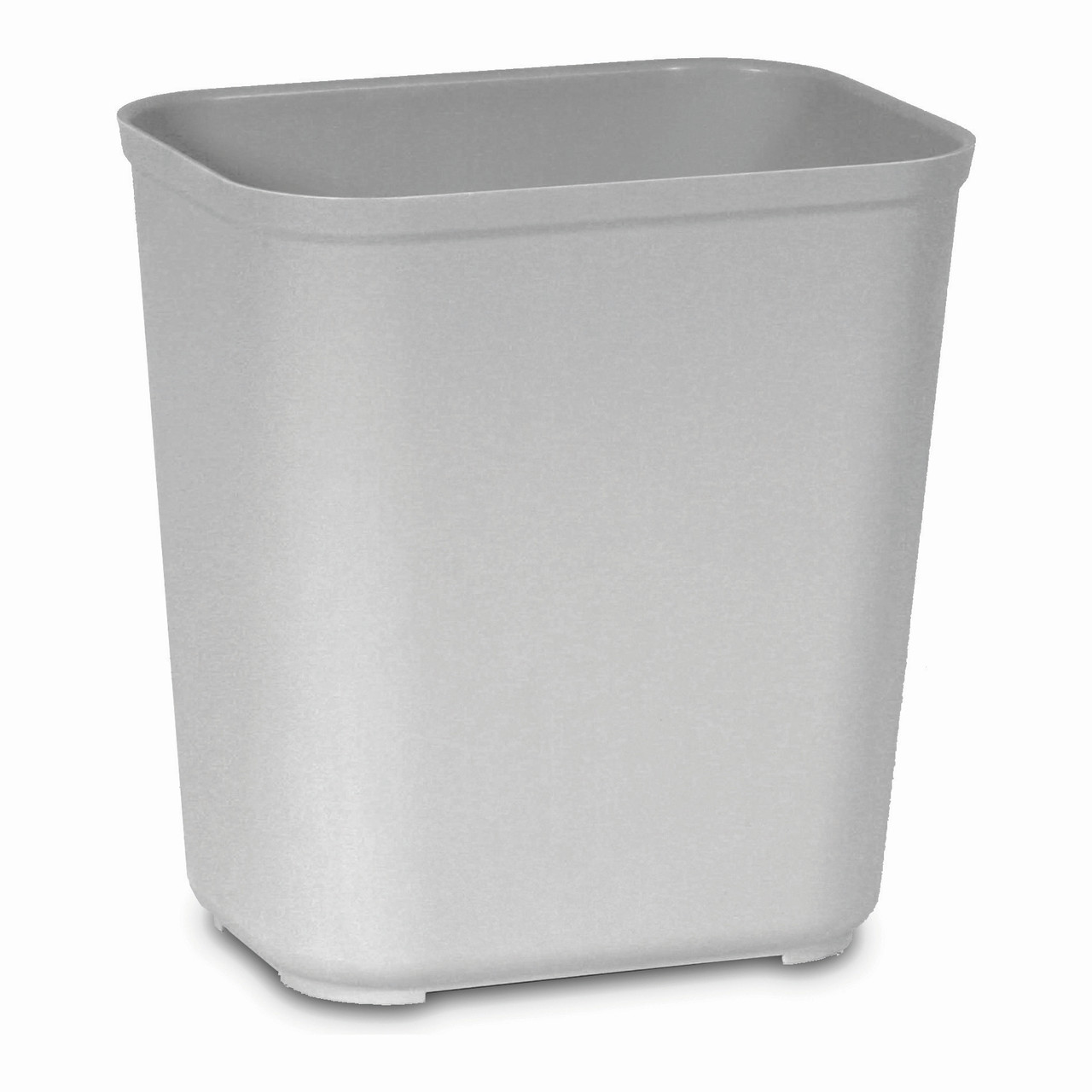 Trash 1-Stream Trash Can 14.5X10.5X16 IN 7 GAL 28 QT Gray Resin Fire Resistant 1/Each