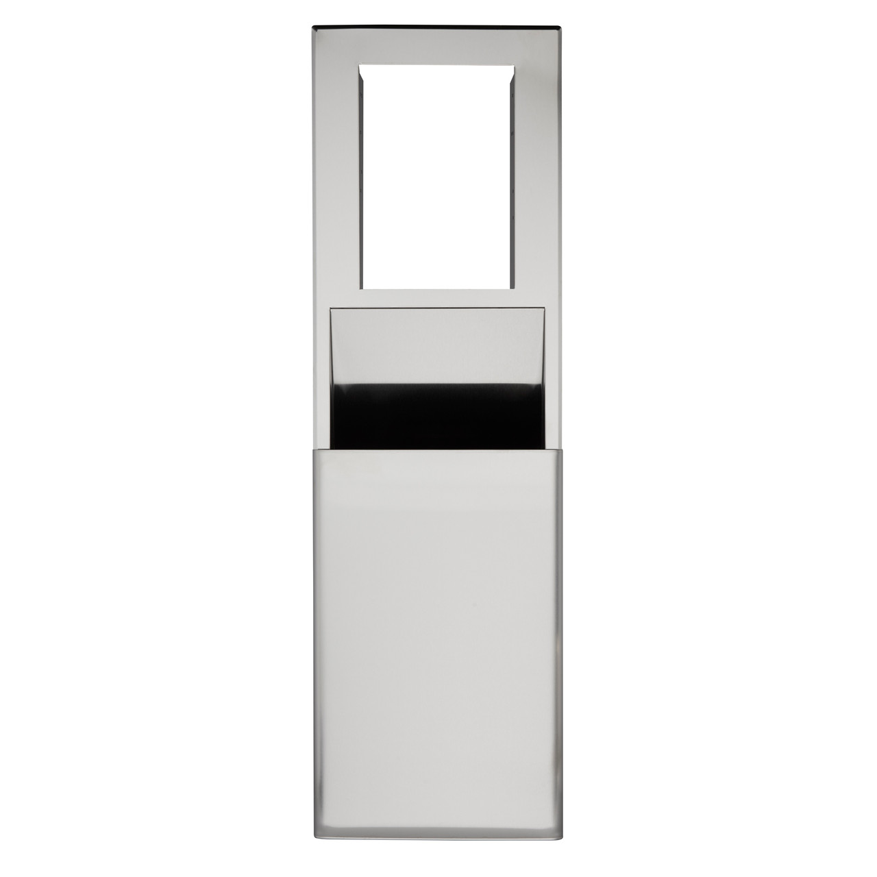 Georgia-Pacific Pro® Trash Can Silver Stainless Steel Recessed 1/Each