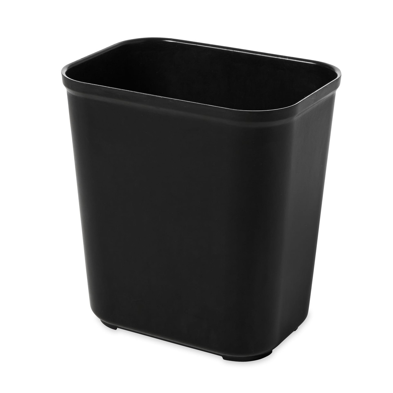Trash Can 7 GAL 28 QT Black Resin 1/Each