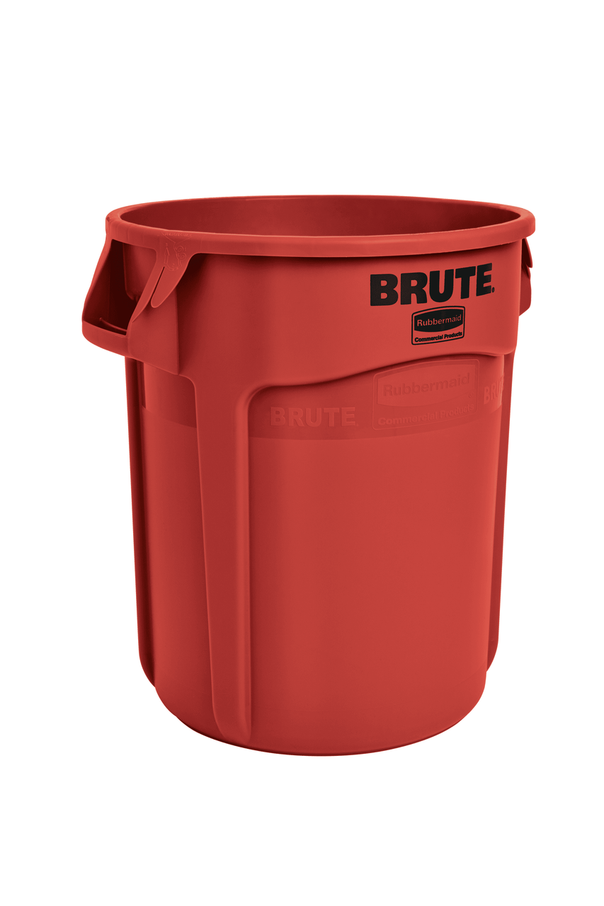 Brute® Trash Can 22.34X19.38X22.88 IN 20 GAL Red Resin Without Lid 6/Case