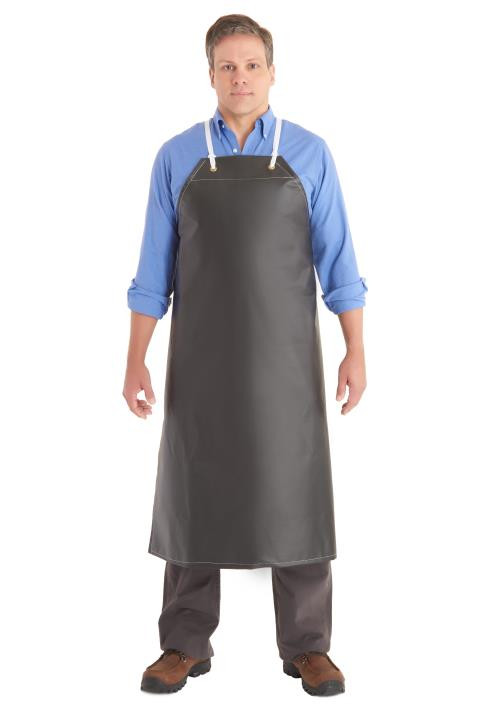 AlphaTec® Apron 35X45 IN Black 18MIL Hycar Nitrile 12 Count/Case