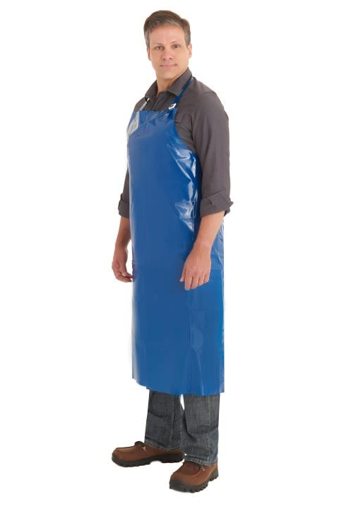 AlphaTec® Endurosaf Apron 35X45 IN Blue 8MIL 24 Count/Case