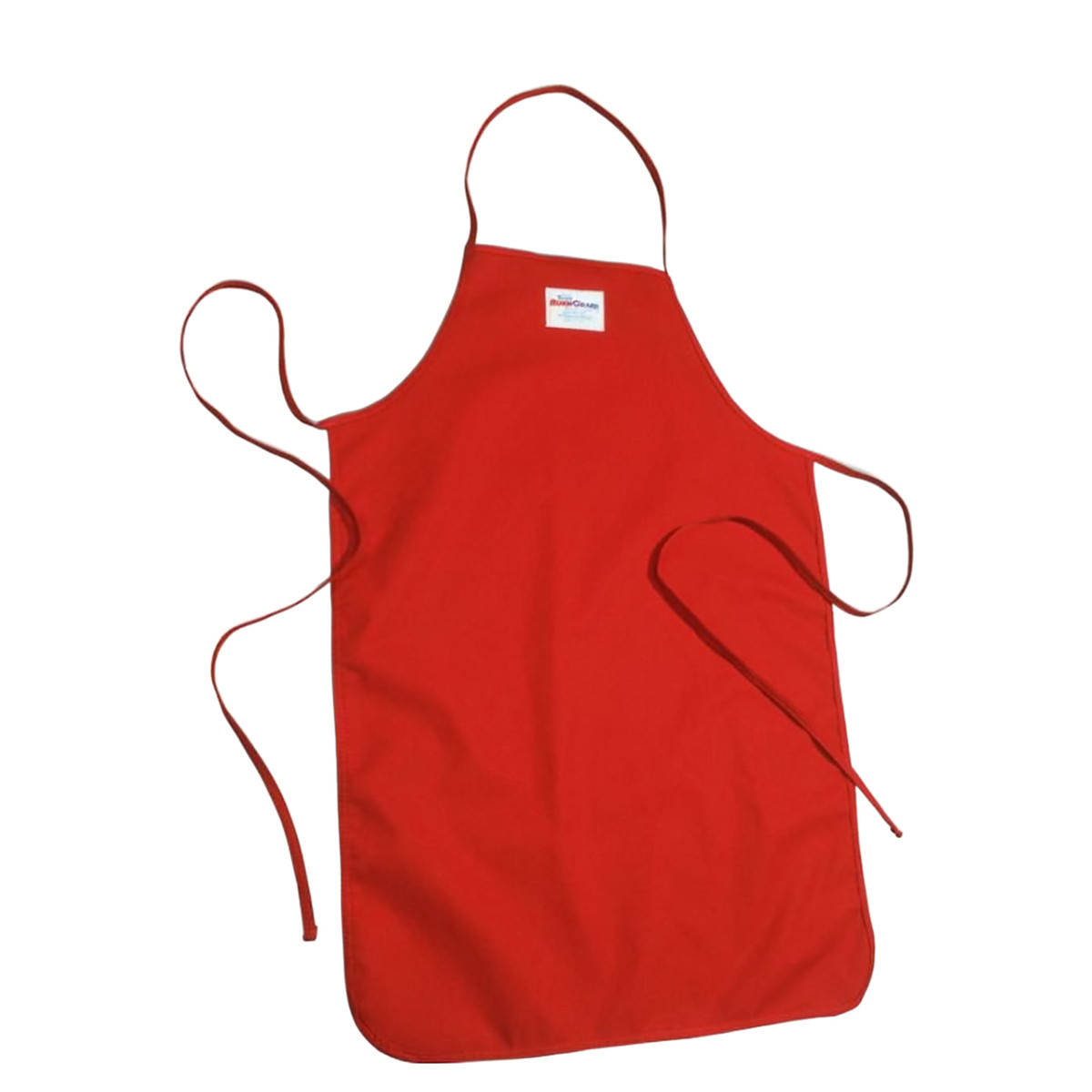 BurnGuard® Apron 36X44 IN Red Poly Cotton Bib 1/Each