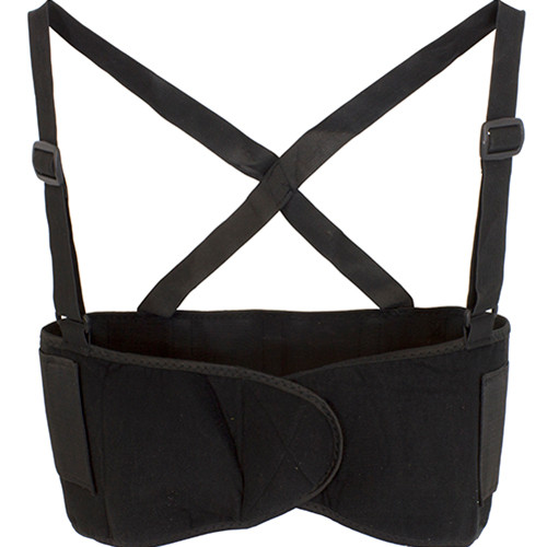 Support Belt XL Black Elastic Back 1/Each