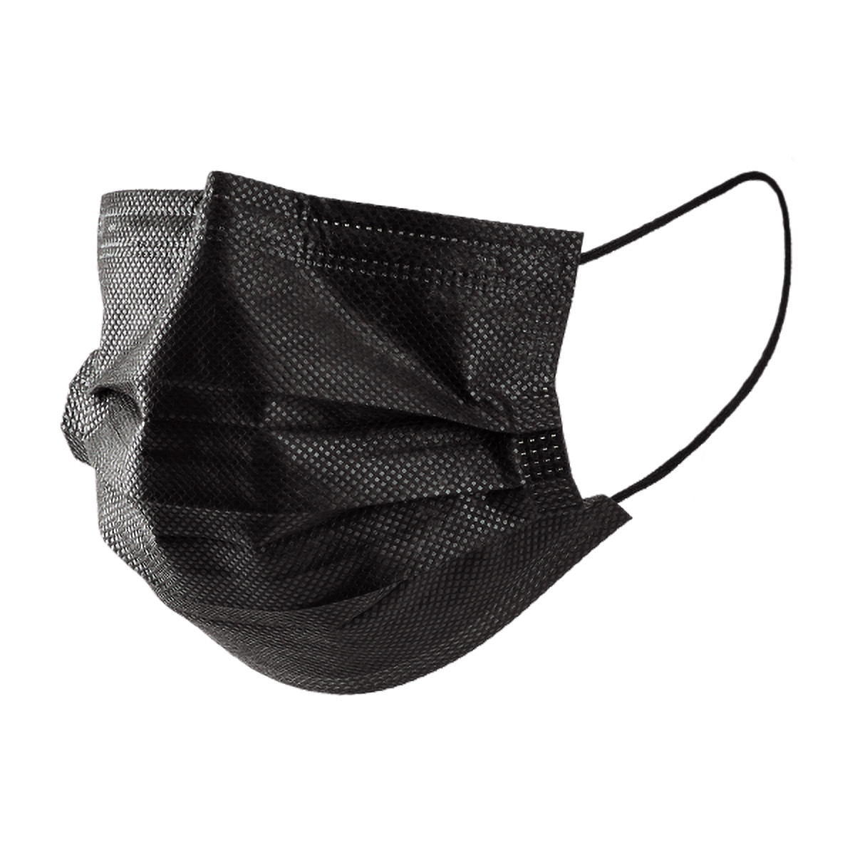 Karat® Mask Black 3PLY Disposable Ear Loop 50/Pack