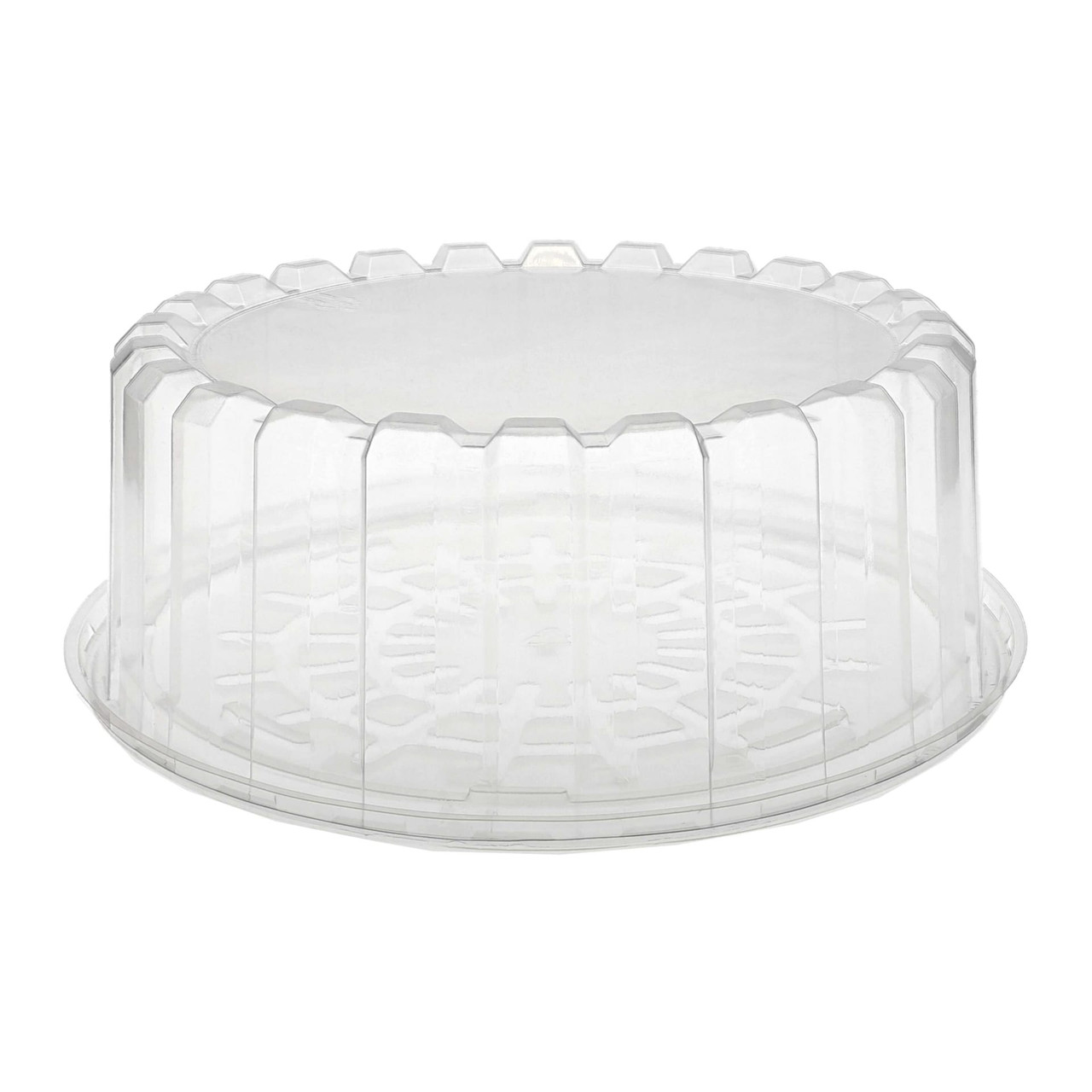 Cake Container & Lid Combo With Shallow Dome Lid 9.25X3.625 IN OPS Clear Crack Resistant Leak Resistant 100/Case
