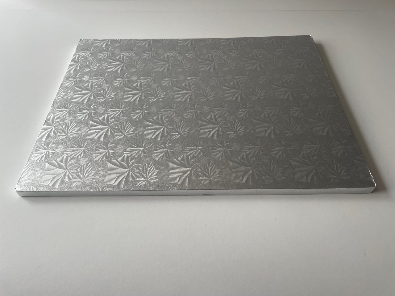 Cake Board 12X16X0.5 IN Silver Rectangle 6/Case