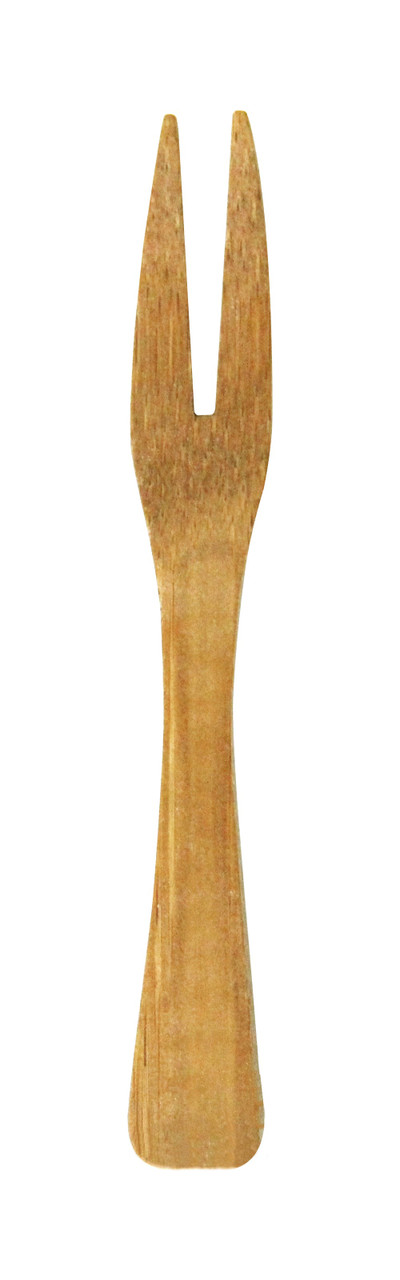 Tasting Fork 3.5 IN Bamboo Natural 50 Count/Pack 10 Packs/Case 500 Count/Case