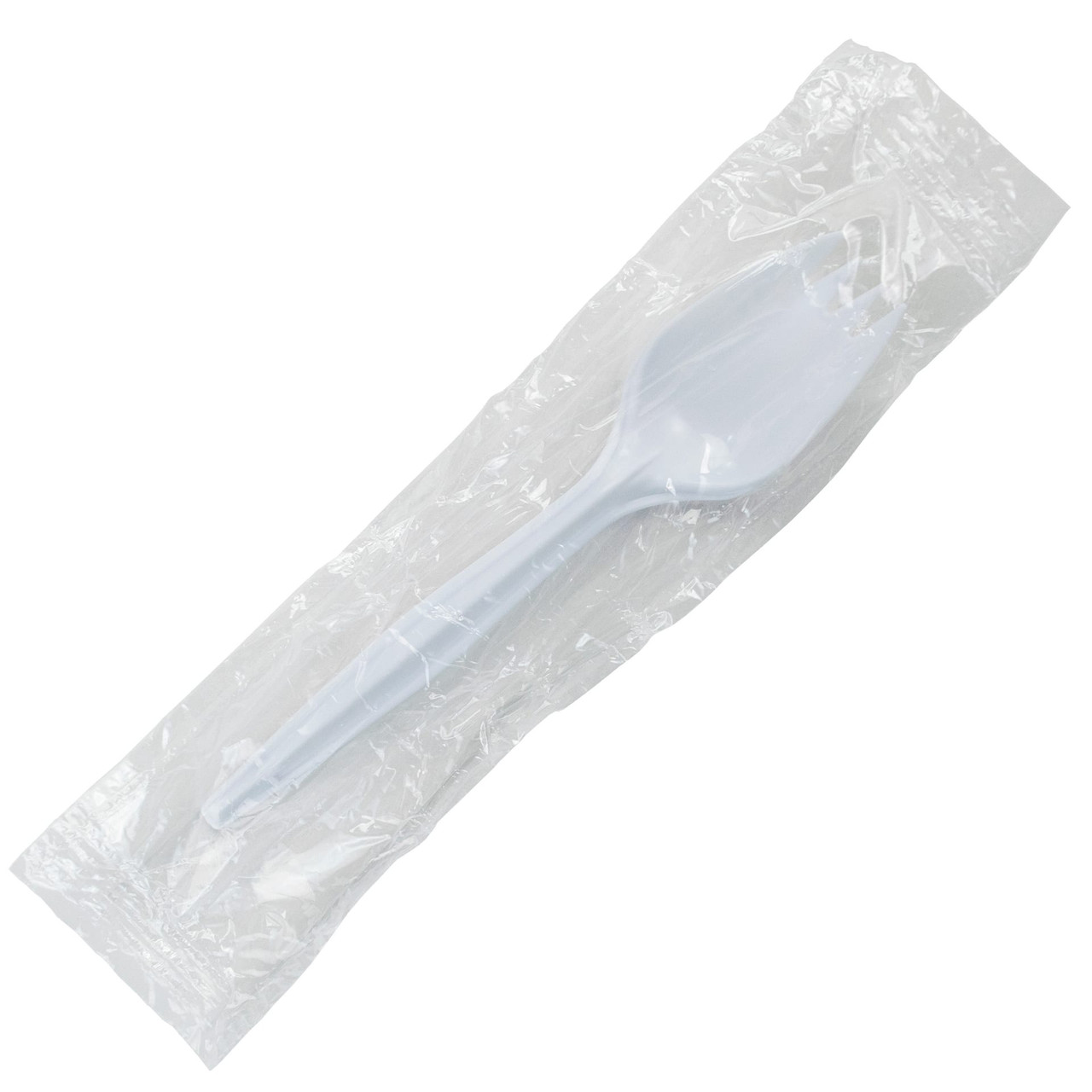Spork PP White Medium Weight Individually Wrapped 1000/Case