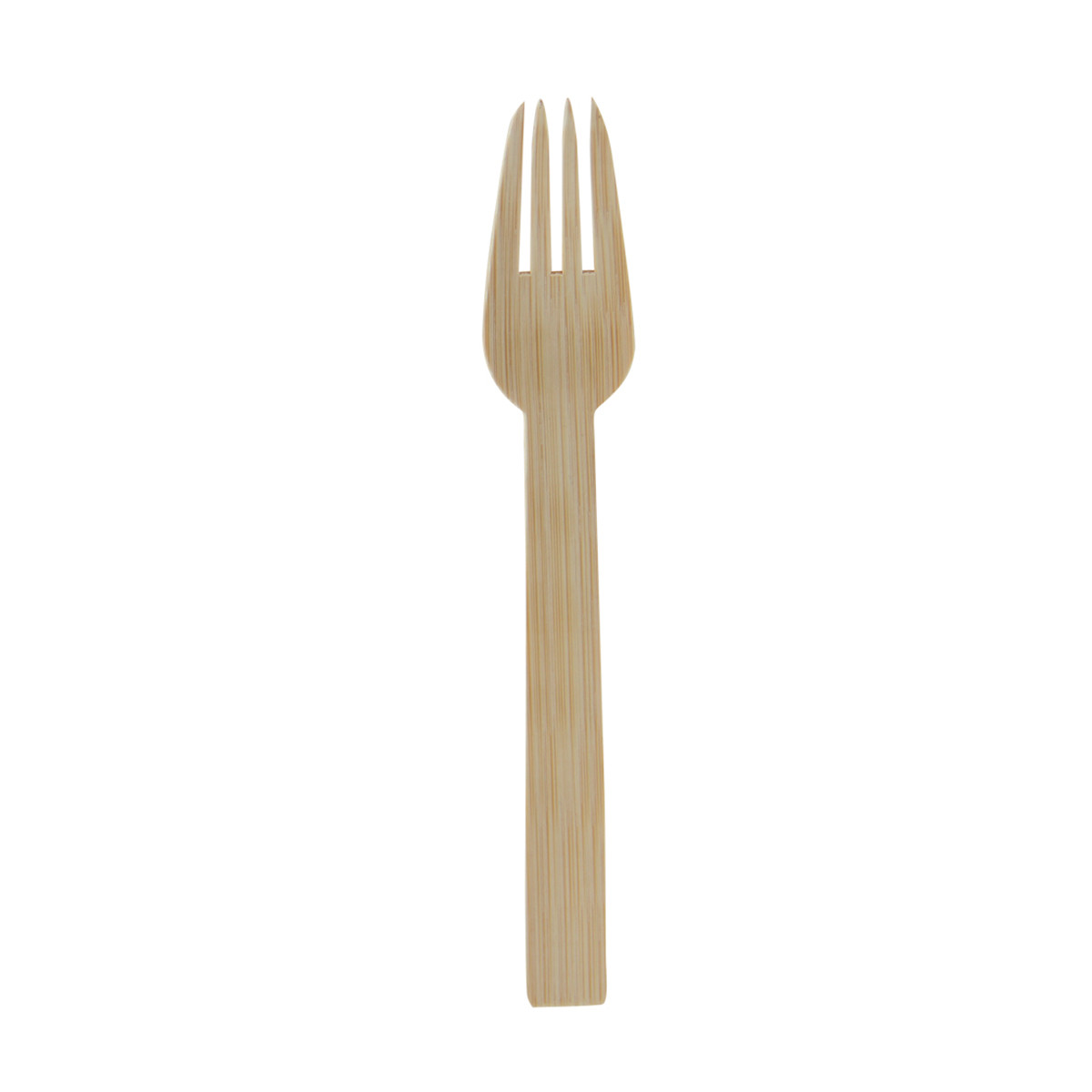 Fork 6.69 IN Bamboo Natural Lightweight Unwrapped 50 Count/Pack 10 Packs/Case 500 Count/Case