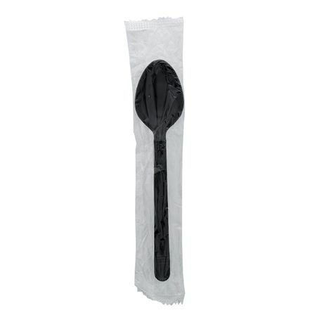 Teaspoon PP Black Individually Wrapped 1000/Case