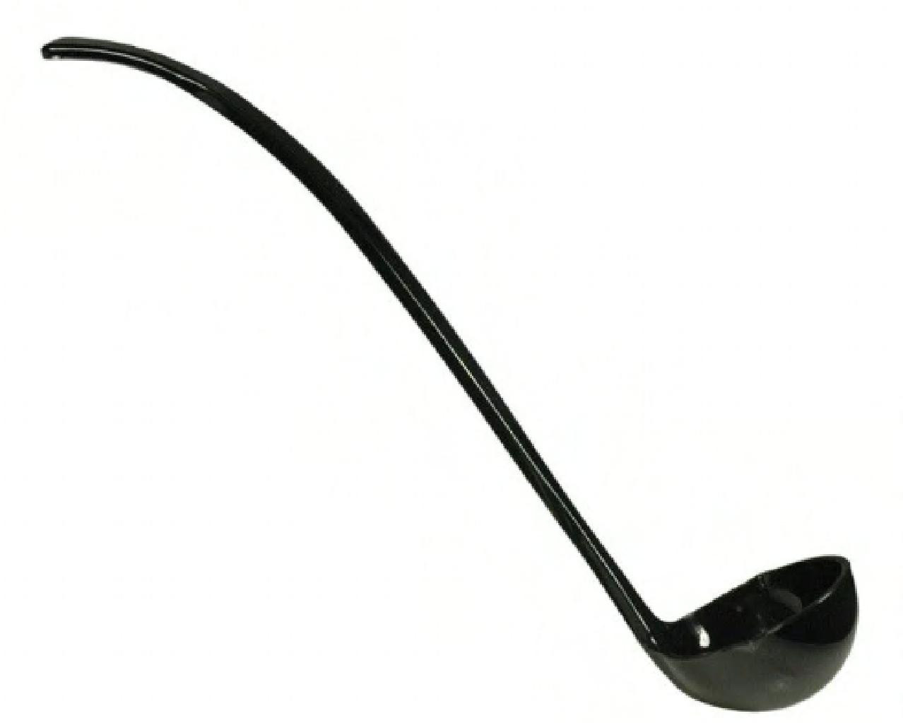 Ladle 2 OZ Plastic Black 48/Case