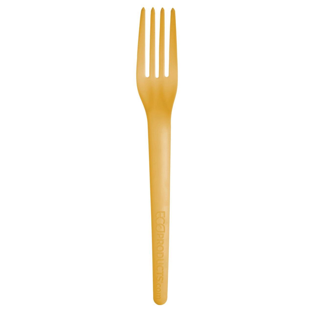 Plantware® Fork 7 IN PLA Yellow 1000/Case
