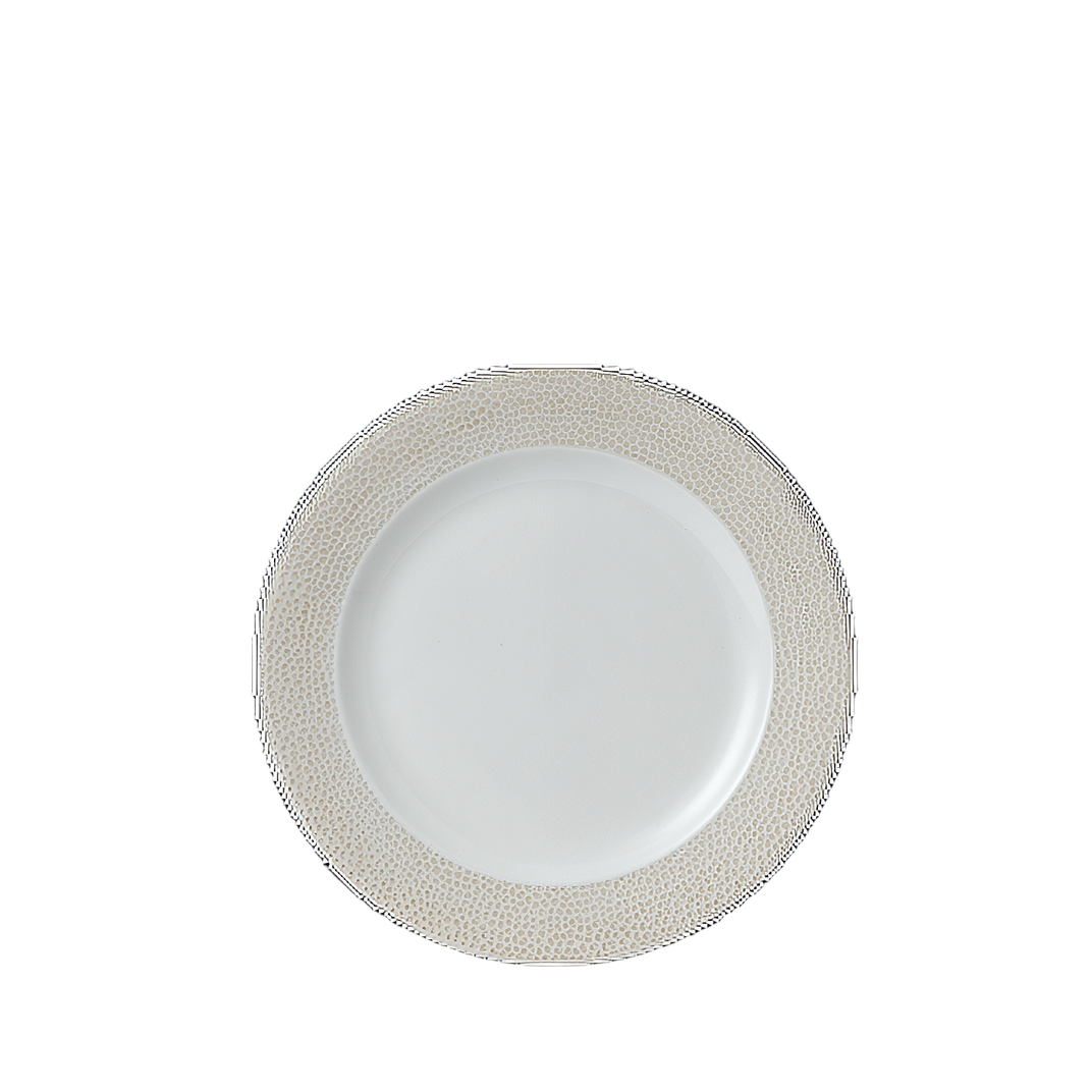 Plate 6.75 IN Beige Round 12 Count/Pack 1 Packs/Case