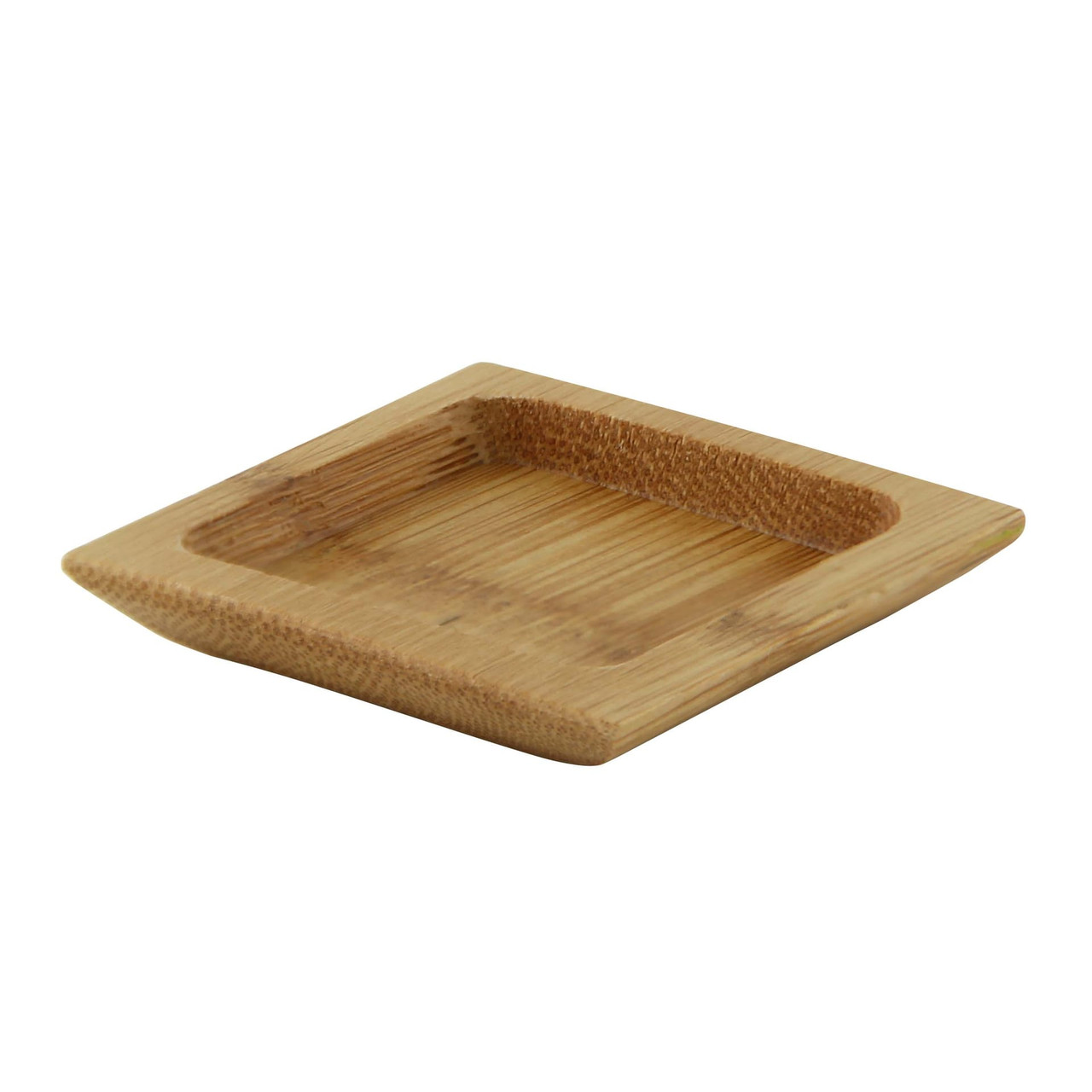 Dish Mini 2.4X2.4 IN Bamboo Natural Square 24 Count/Pack 6 Packs/Case 144 Count/Case