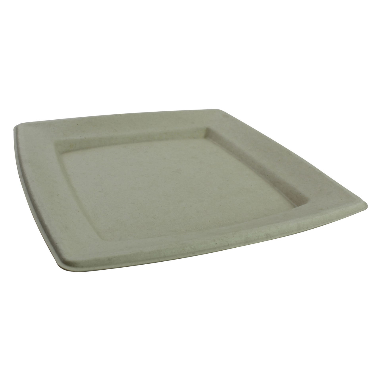Plate 10X10 IN Pulp Fiber Kraft Square 300/Case
