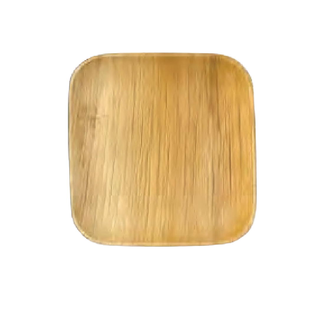 Plate 6X6 IN Leaf Design Square 100/Case