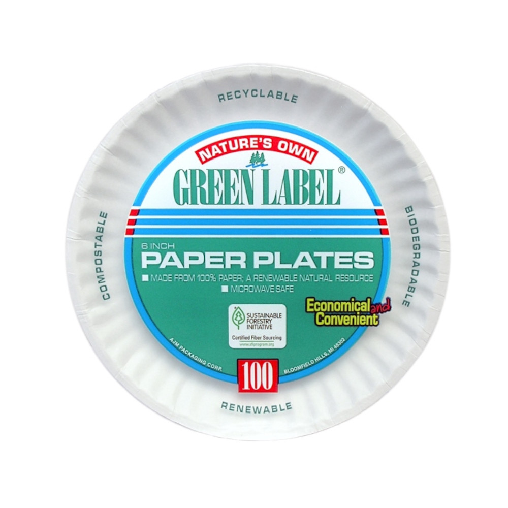 Plate 6 IN Paper White 1000/Case