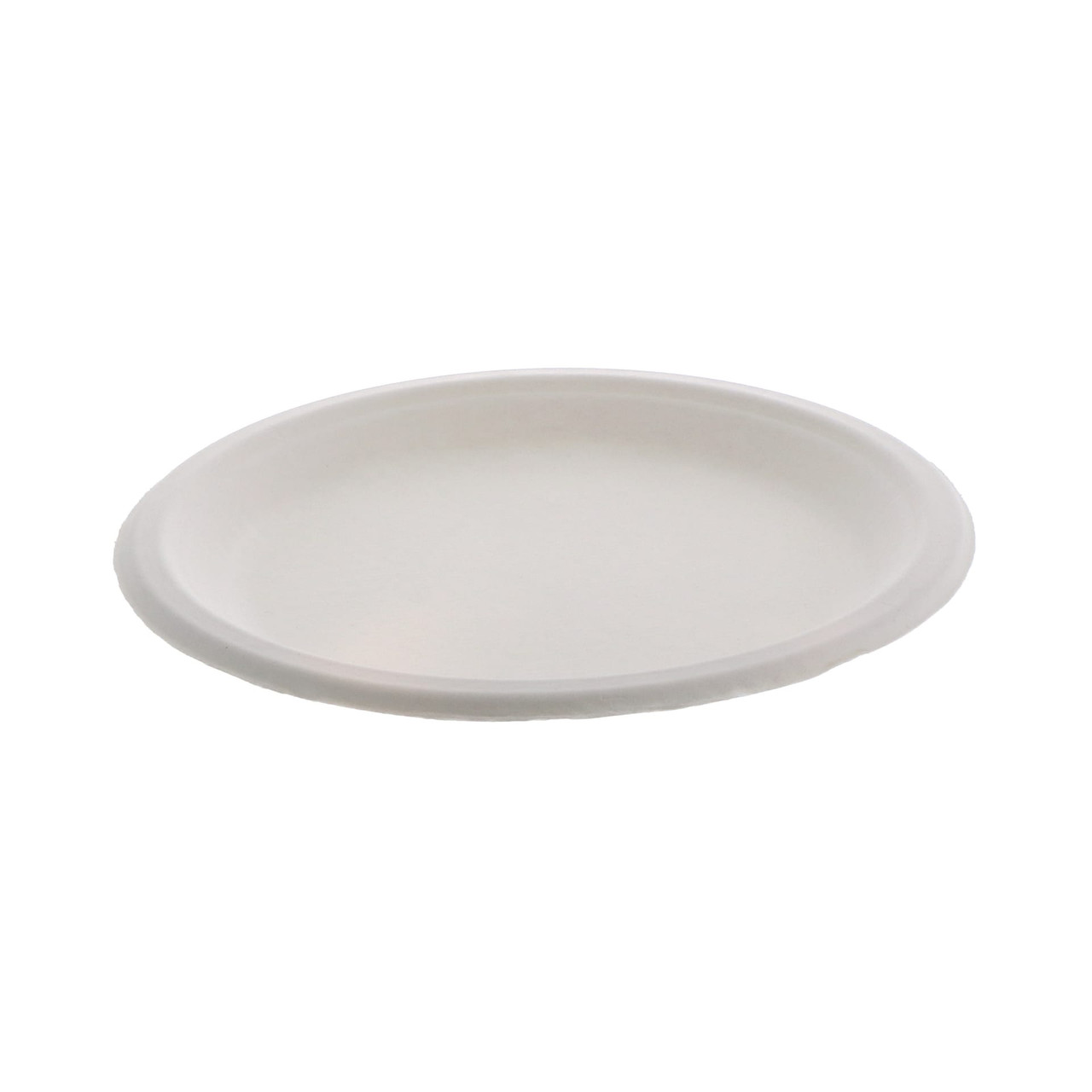 Plate 8.9X0.8 IN Molded Fiber White 500/Case