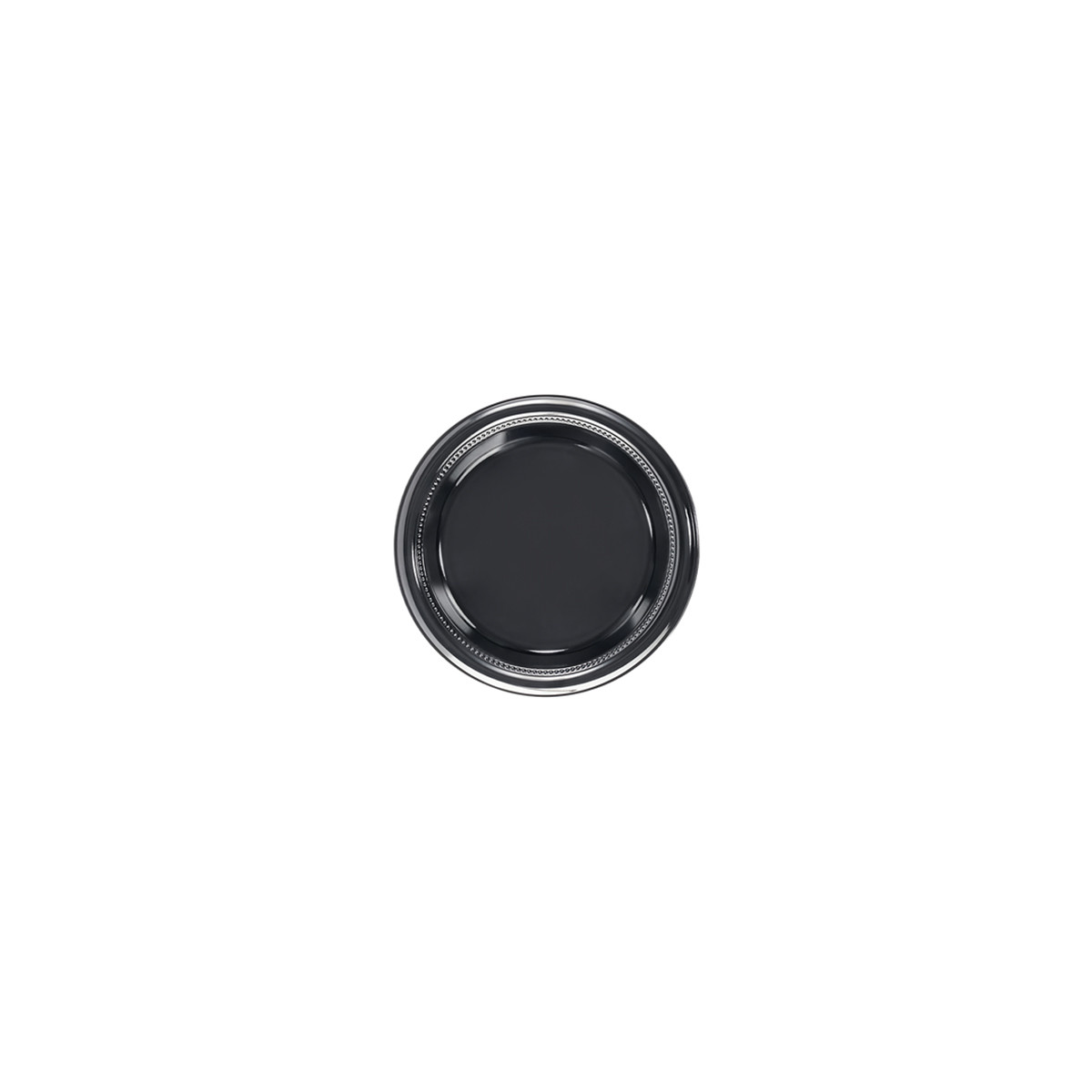 Plate 6 IN HIPS Black Round 1000/Case